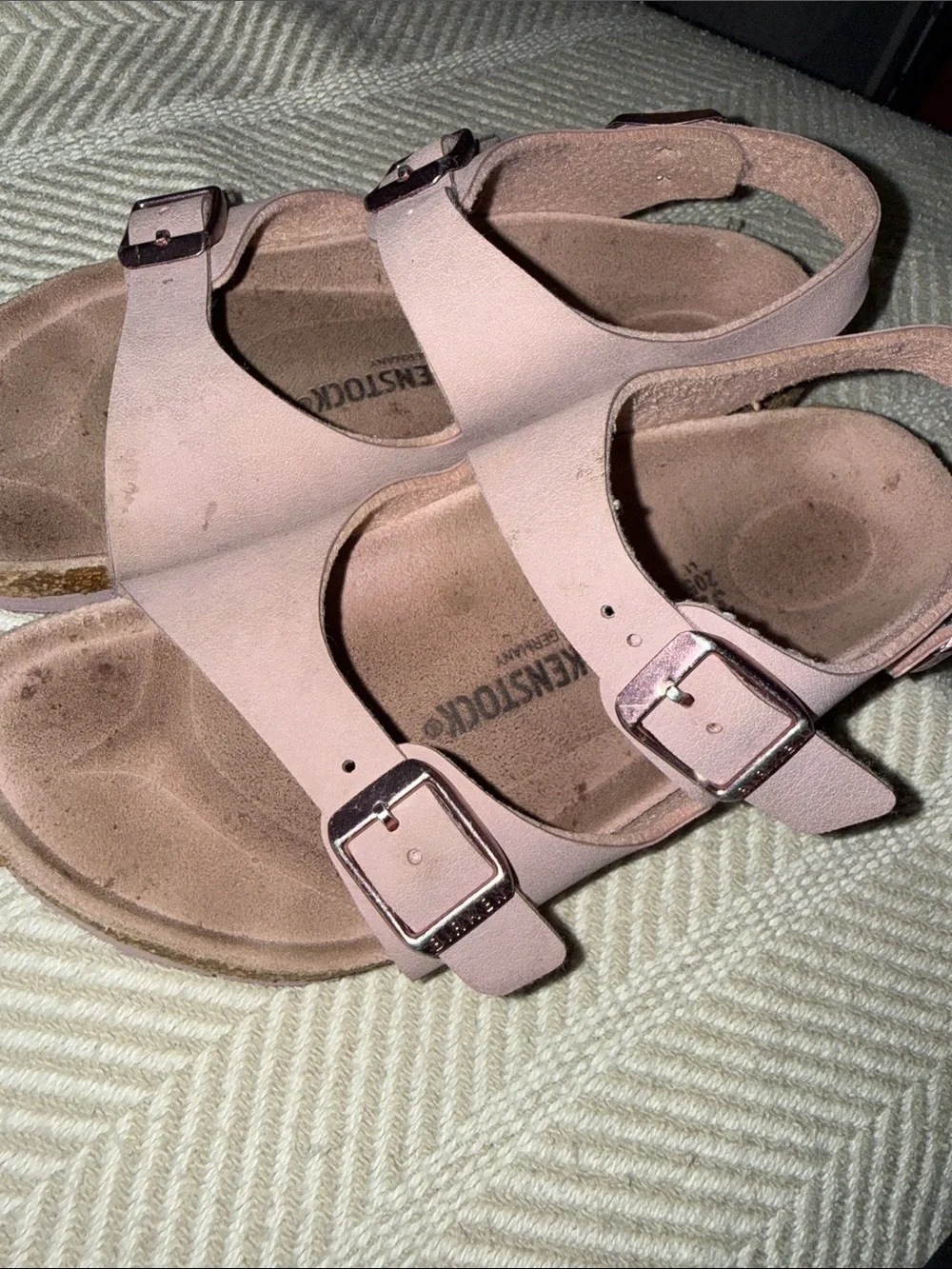 Blush Pink Buckle Sandals